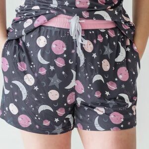 Little Sleepies Women’s SMALL To the Moon & Back Women's Pajama Bottom shorts